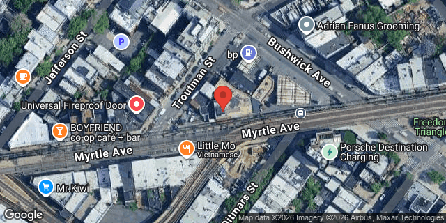Aerial map of 1181 MYRTLE AVENUE, Brooklyn