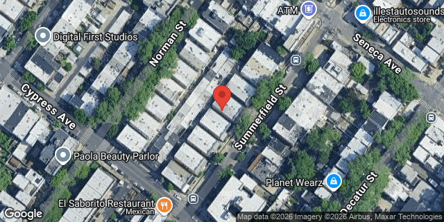 Aerial map of 1717 SUMMERFIELD STREET, Queens