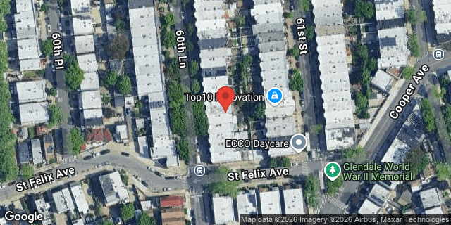 Aerial map of 75-39 60 LANE, Queens
