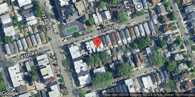 Aerial map of 102-14 85 ROAD, Queens