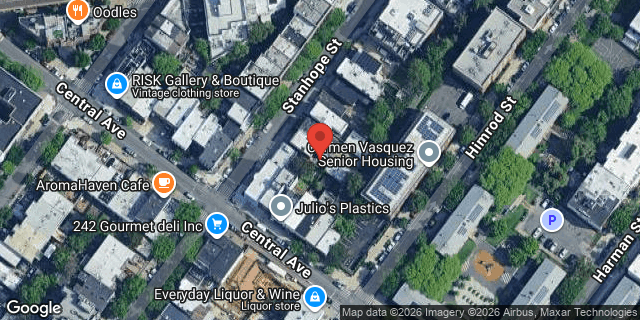 Aerial map of 116 STANHOPE STREET, Brooklyn