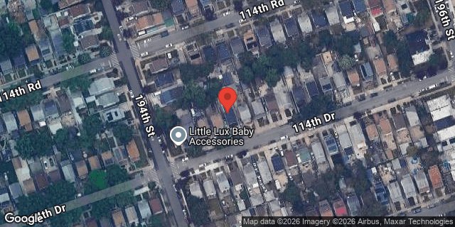 Aerial map of 194-13 114 DRIVE, Queens