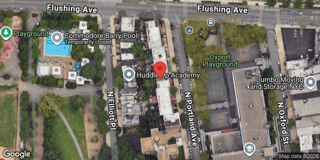 Aerial map of 18 NORTH PORTLAND AVE, Brooklyn