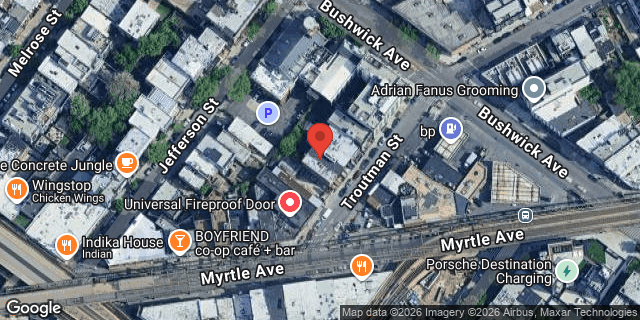 Aerial map of 11A TROUTMAN STREET, Brooklyn