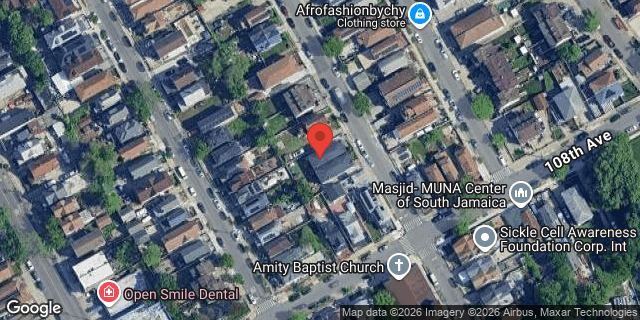 Aerial map of 107-46 164 PLACE, Queens