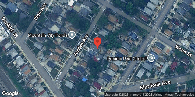 Aerial map of 185-24 JORDAN AVENUE, Queens