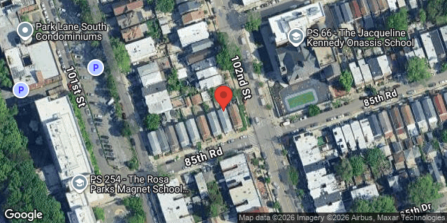 Aerial map of 101-19 85 ROAD, Queens