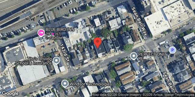 Aerial map of 143-23 95 AVENUE, Queens