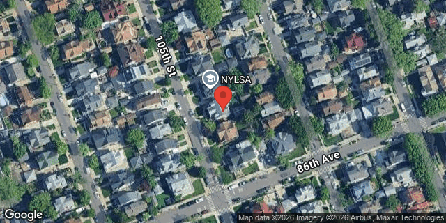 Aerial map of 85-45 105 STREET, Queens