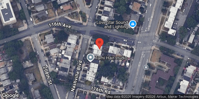 Aerial map of 116-03 NASHVILLE BOULEVARD, Queens