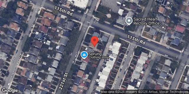 Aerial map of 115-67 221 STREET, Queens