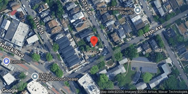 Aerial map of 108-50 171 PLACE, Queens