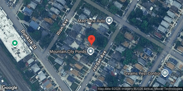 Aerial map of 185-25 JORDAN AVENUE, Queens