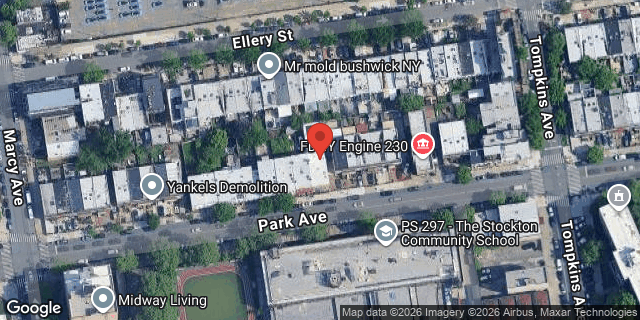 Aerial map of 689 PARK AVENUE, Brooklyn