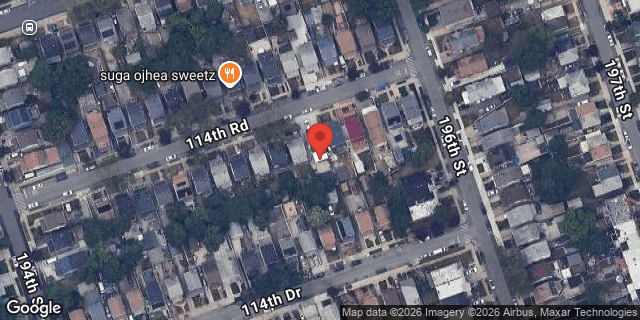 Aerial map of 194-44 114 ROAD, Queens