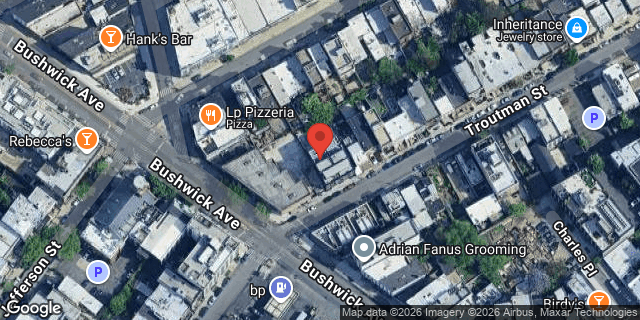 Aerial map of TROUTMAN STREET, Brooklyn