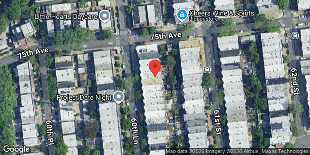 Aerial map of 75-09 60 LANE, Queens