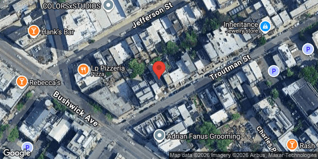 Aerial map of 37 TROUTMAN STREET, Brooklyn