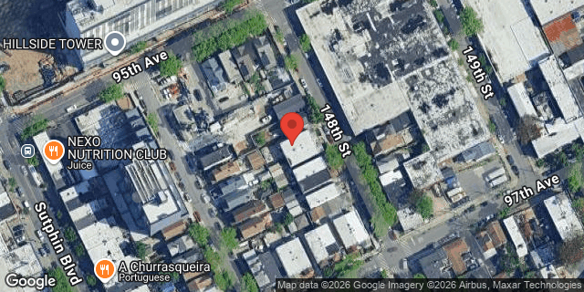 Aerial map of 95-22 148 STREET, Queens