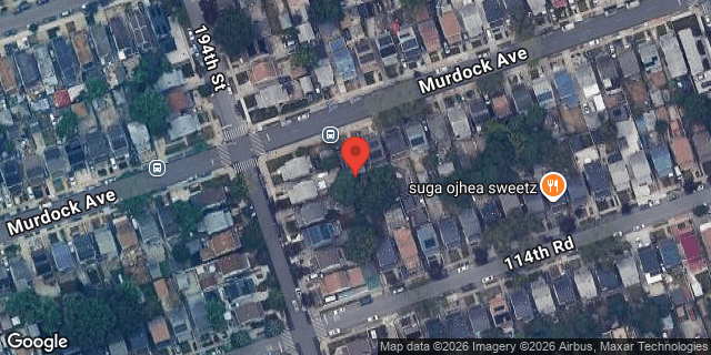 Aerial map of 194-12 MURDOCK AVENUE, Queens