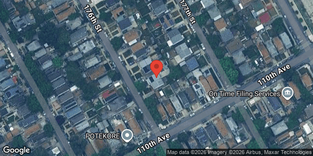 Aerial map of 109-47 176 STREET, Queens