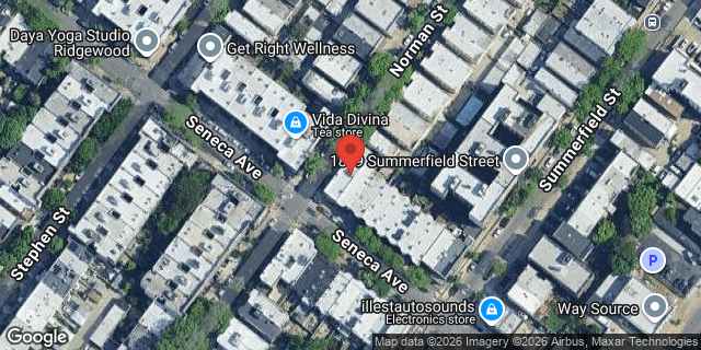 Aerial map of 1804 NORMAN STREET, Queens