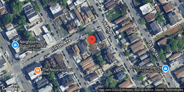 Aerial map of 164-12 107 AVENUE, Queens