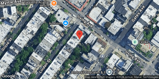 Aerial map of 314 LINDEN STREET, Brooklyn