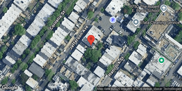Aerial map of 16-48 JEFFERSON AVENUE, Queens