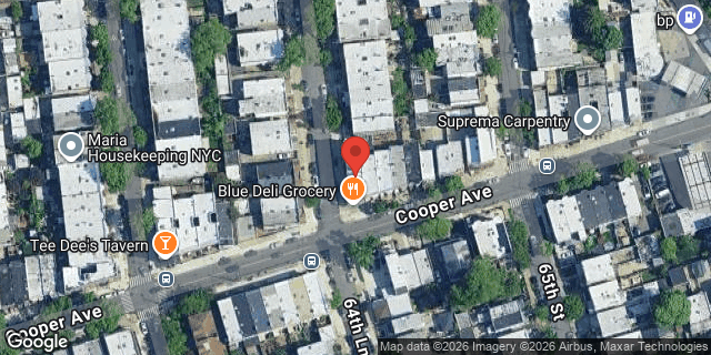 Aerial map of 64-55 COOPER AVENUE, Queens