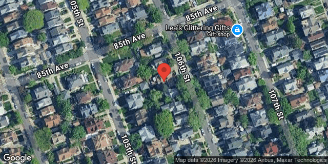 Aerial map of 85-14 106 STREET, Queens