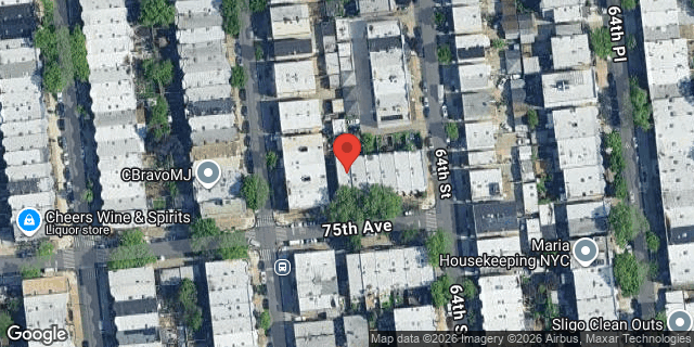 Aerial map of 62-09 75 AVENUE, Queens