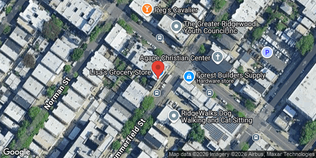 Aerial map of 73-20 FOREST AVENUE, Queens