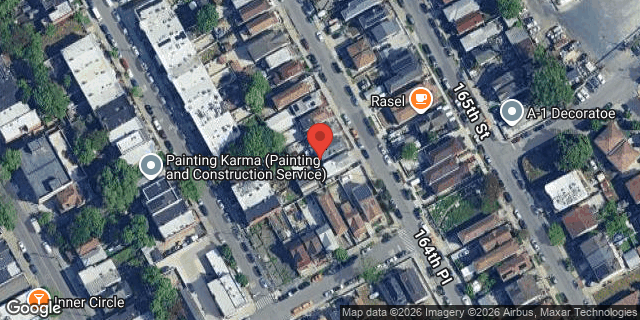 Aerial map of 104-42 164 PLACE, Queens