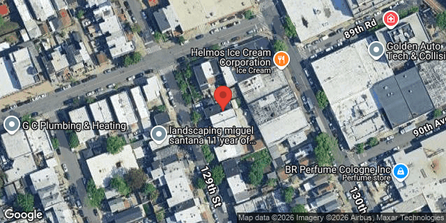Aerial map of 89-11 129 STREET, Queens