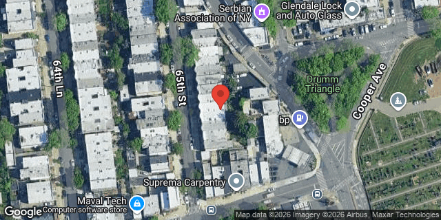 Aerial map of 74-33 65 STREET, Queens