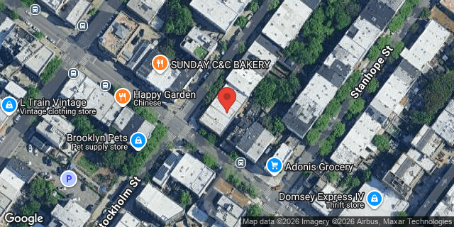 Aerial map of 162 STOCKHOLM STREET, Brooklyn