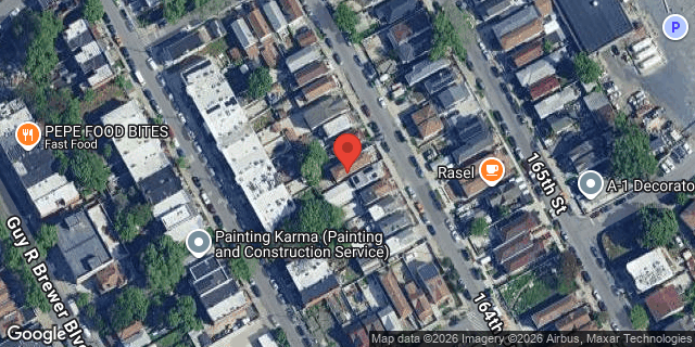 Aerial map of 104-32 164 PLACE, Queens