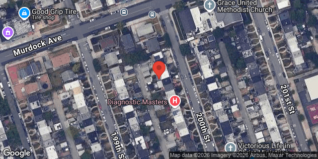 Aerial map of 114-18 200 STREET, Queens