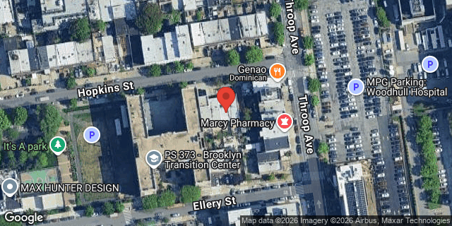 Aerial map of 198 HOPKINS STREET, Brooklyn