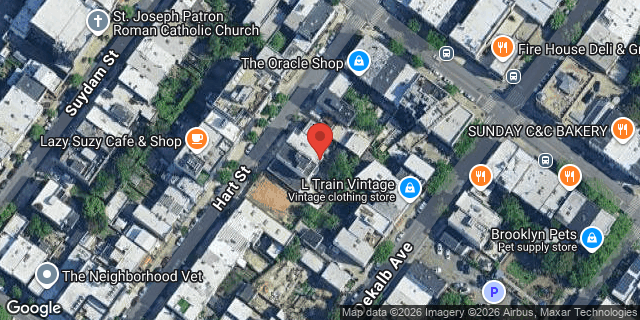 Aerial map of 714 HART STREET, Brooklyn