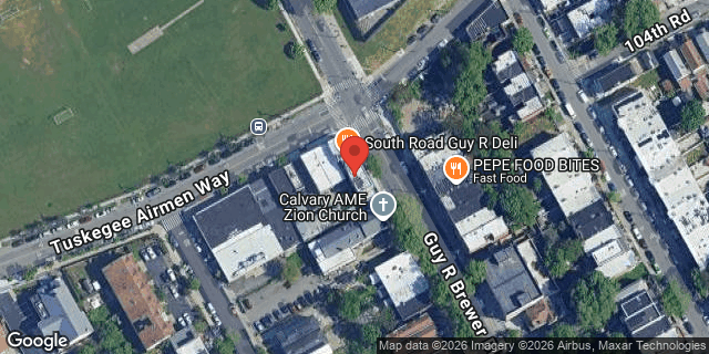 Aerial map of 162-24 TUSKEGEE AIRMEN WAY, Queens