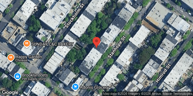 Aerial map of 175 STANHOPE STREET, Brooklyn