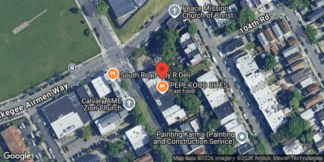 Aerial map of 106-09 GUY R BREWER BLVD, Queens