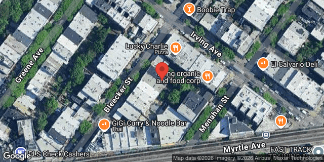 Aerial map of 288 BLEECKER STREET, Brooklyn