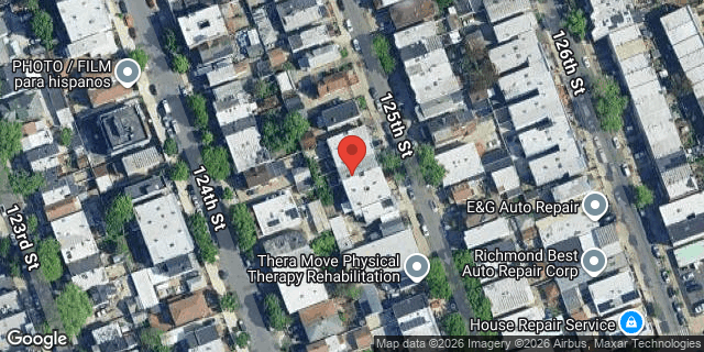 Aerial map of 87-44 125 STREET, Queens