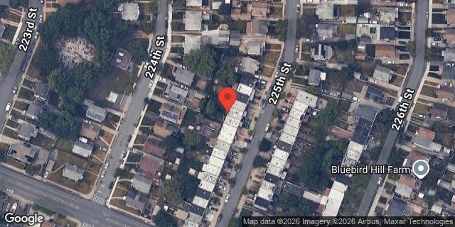 Aerial map of 114-66 225 STREET, Queens