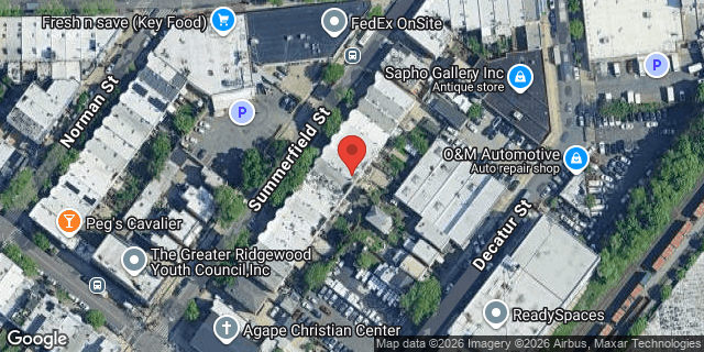 Aerial map of 59-32 SUMMERFIELD STREET, Queens