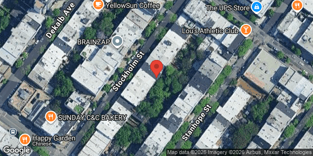 Aerial map of 188 STOCKHOLM STREET, Brooklyn
