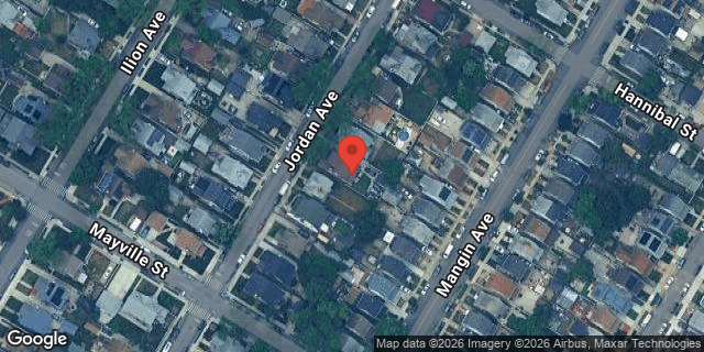 Aerial map of 187-22 JORDAN AVENUE, Queens